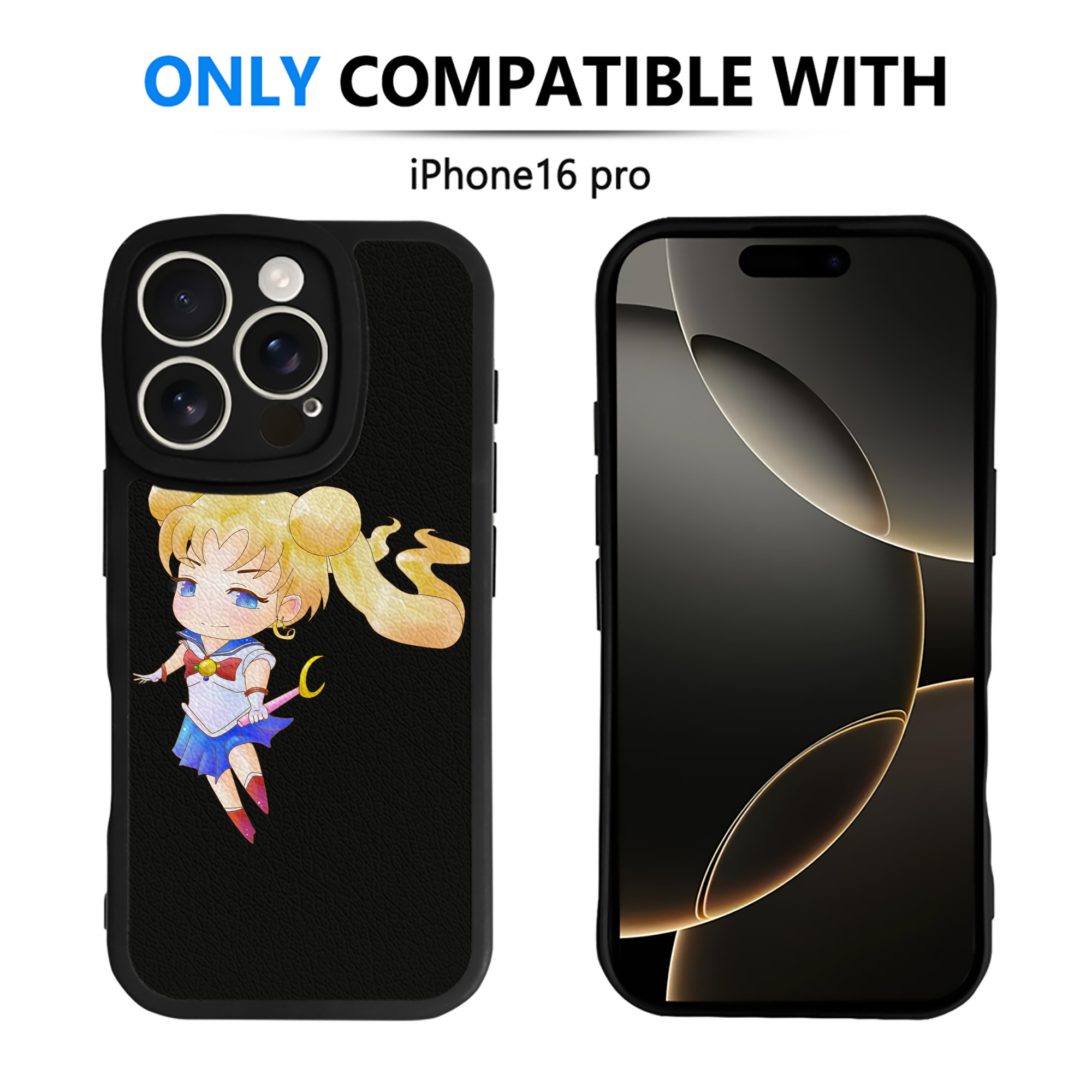 （画像用） 美少女戦士セーラームーン 愛野 美奈子 あいの みなこ Sailor Moon Aino Minako 【iPhone 16シリーズ対応】シリコンスマホケース（レザー調） 材質：シリコン